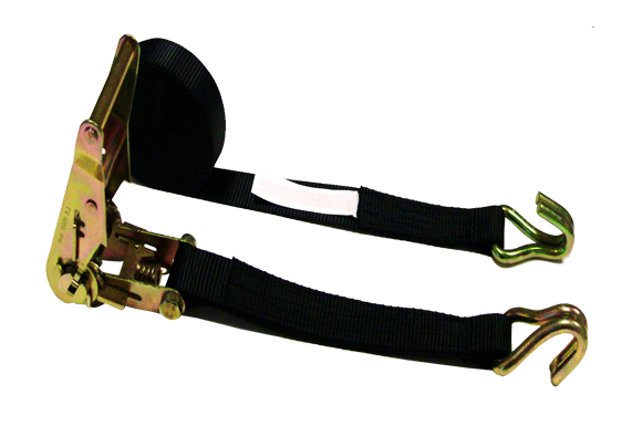 1-1/2” Ratchet Strap, W/ Wire J Hook