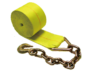 3” Winch Strap W/ Anchor Chain