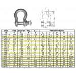 High Strength Screw Pin Bow Shackle 40G