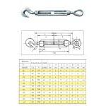 Turnbuckle, Hook & Eye